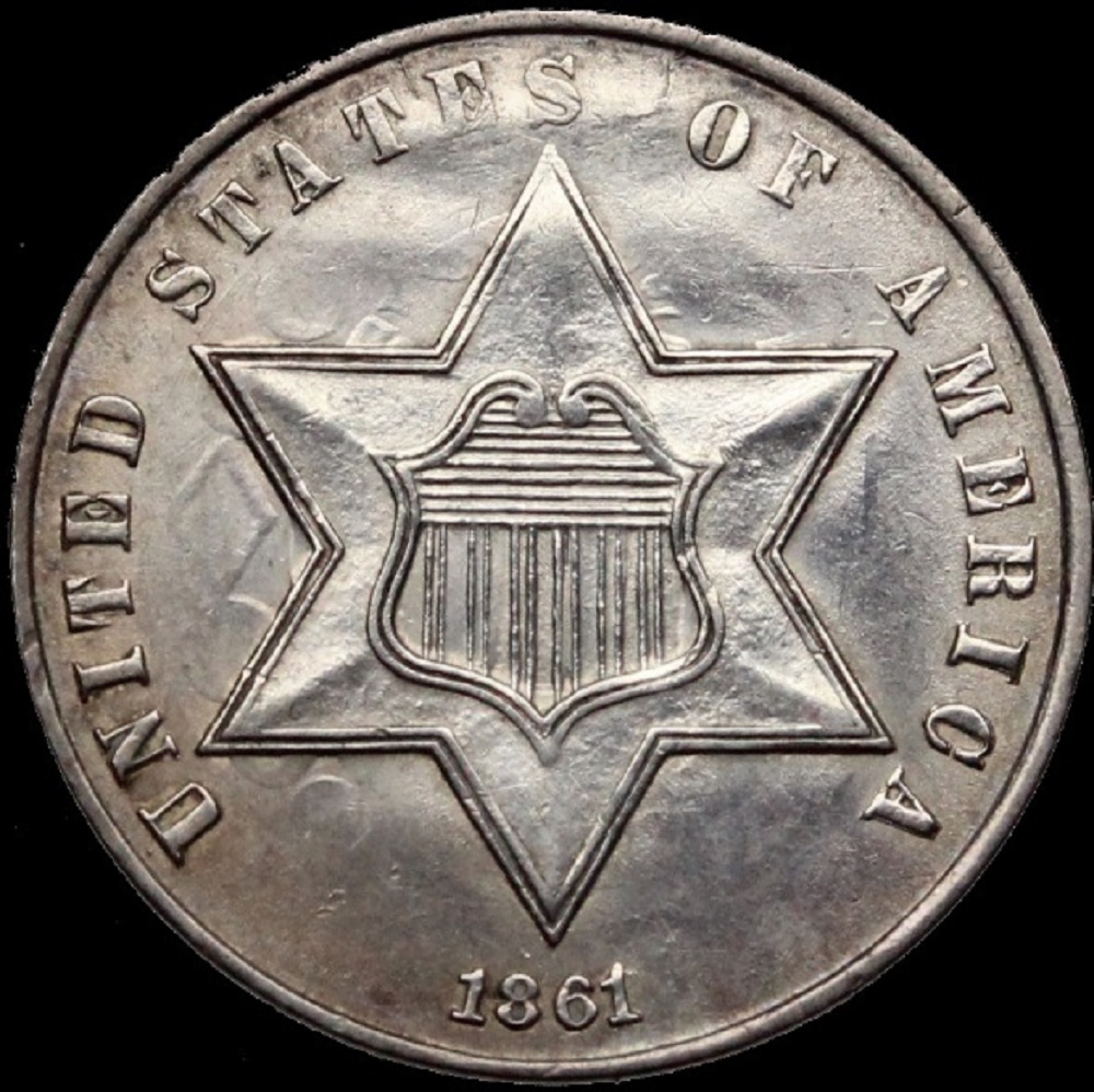 1861-Civil-War-Date-Three-Cent-Silver
